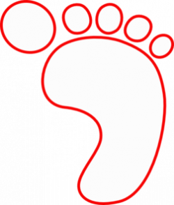 Red Foot Clip Art at Clker.com - vector clip art online ...