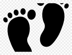 Foot Image - Baby Feet Silhouette Transparent Clipart ...