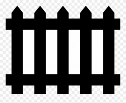 Picket Fence Gate Chain-link Fencing - Black Fence Clipart ...