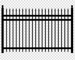 Black metal fence illustration, Fence Chain-link fencing ...