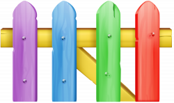 Colorful Fence Transparent Clip Art Image | Gallery ...