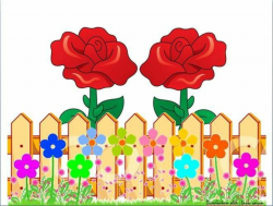 ROSE FENCE | Flower fence, Boarders, frames, Pop up frame