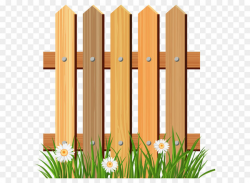 Picket fence Flower garden Clip art - Wooden Garden Fence ...