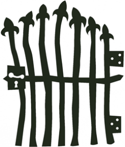 Silhouette Design Store: spooky gate | Halloween silhouettes ...