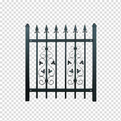 Fence Wrought iron Gate Iron railing Steel, Iron fence ...
