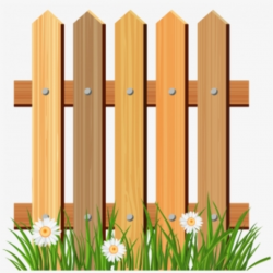 Fence Flower Gardening Pencil And In Color - Fence Clipart ...