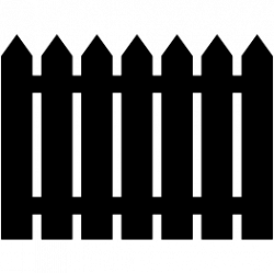 Picket Fence Silhouette FREE SVG | Fence, Building ...