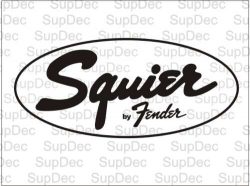 Squier by Fender new decal sticker