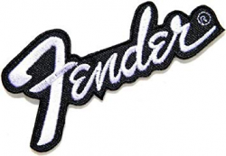 fender Guitar Logo Punk Rock Heavy Metal Music Band Jacket shirt hat  blanket backpack T shirt Patch Embroidered Appliques Symbol Badge Cloth  Sign ...