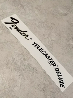 Fender® Telecaster® Deluxe USA Waterslide Headstock Decal ...
