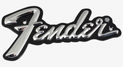 Fender, Cbs Image - Fender Logo Metal Transparent PNG ...