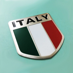 Details about Italy Flag Metal Sticker Badge Emblem ...
