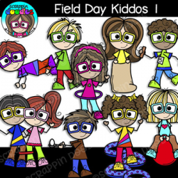 Field Day Kiddos Clipart {Scrappin Doodles Clipart}