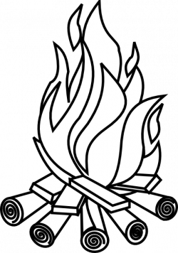 104+ Fire Clipart Black And White | ClipartLook