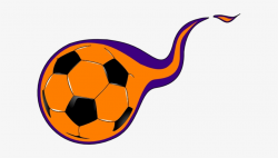 Soccer Ball With Flames Clipart - Fire Soccer Ball Image Transparent ...
