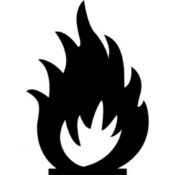 101+ Fire Clipart Black And White | ClipartLook