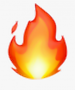 Fire Flames Clipart Tumblr Transparent - Fire Emoji Ios 11 ...