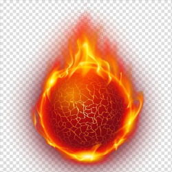 Burning ball , Fire Illustration, Golden fireball ...