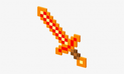 View Cursor On T-shirt - Minecraft Fire Sword Transparent ...
