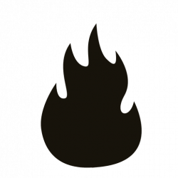 Flame fire black silhouette design - Transparent PNG & SVG ...