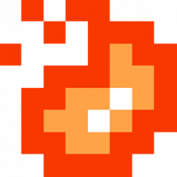 Pixel Fireball Icon, PNG ClipArt Image | IconBug.com