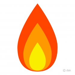 Free Simple Fire Clipart Image｜Illustoon
