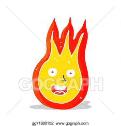 Vector Stock - Cartoon friendly fireball. Stock Clip Art ...