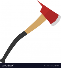 Axe for fireman isolated icon