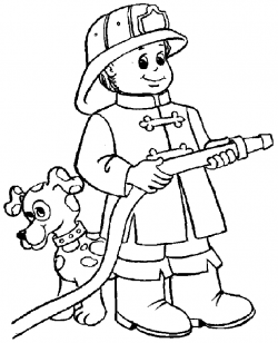 Free Fre Printable Coloring Page Fire Hat, Download Free ...
