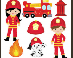 Fireman firefighter truck clipart clipart kid - Clipartix