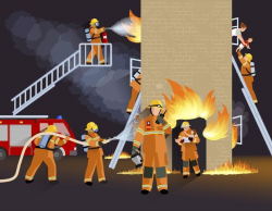 Firefighter People Design Concept - Download Free Vectors ...