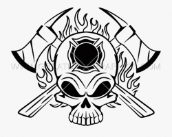 Clip Art Freeuse Stock Skull Clipart Firefighter ...