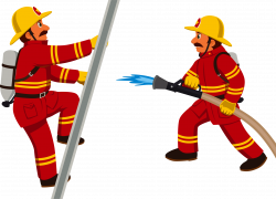 Firefighter clipart transparent, Firefighter transparent ...