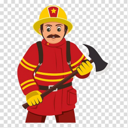 Firefighter Cartoon , Fire Fighter transparent background ...