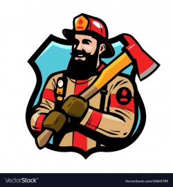 Fire department logo or label american