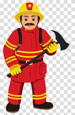 Cartoon Fireman transparent background PNG cliparts free ...