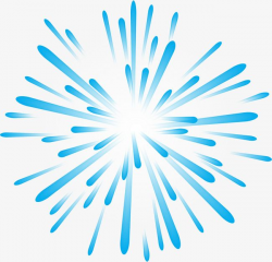 Blue Cartoon Fireworks, Cartoon Clipart, Fireworks Clipart, Blue PNG ...