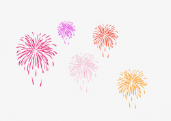 Colorful Simple Fireworks Effect Elements, Fireworks Clipart ...
