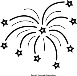 Firework Clipart Black And White | Free download best Firework ...