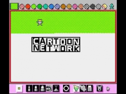 Mario Paint - The first Cartoon Network logo