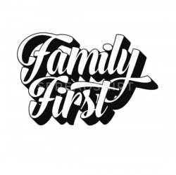 Family First | Strong Family, Strong Nation Buttons small 1\'\' (5-pack) -  white