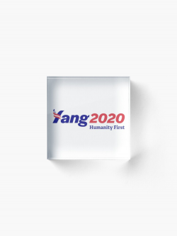 Yang 2020 - Humanity First Logo | Acrylic Block