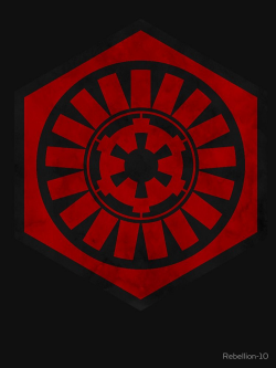 The symbol of The First Order and the logo of The Galactic ...