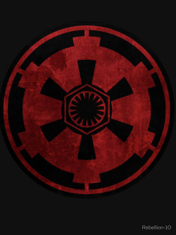 The emblem of both the galactic empire and the first order ...