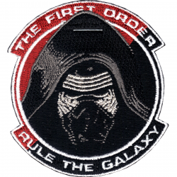 Details about Star Wars Official Kylo Ren \'The First Order\' Dark Side  Lucasfilm Iron On Patch