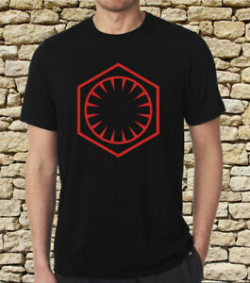Details about Black T-shirts Star Wars First Order Logo Movie Men\'s Size S  to 3XL