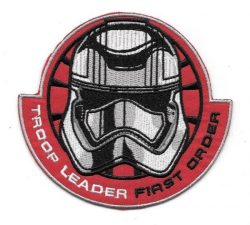 Details about Star Wars The Force Awakens Movie First Order Troop Leader  Embroidered Patch NEW