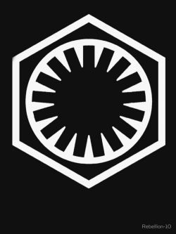 the symbol of the first order from the star wars media. From ...