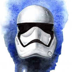 FIrst Order Stormtrooper - Original Watercolor Painting