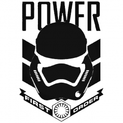 Star Wars First Order Stormtrooper Power Decal Sticker